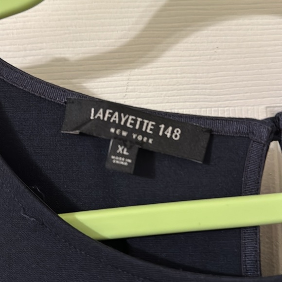 Lafayette 148 Navy dress very good condition size extra large - Picture 2 of 4